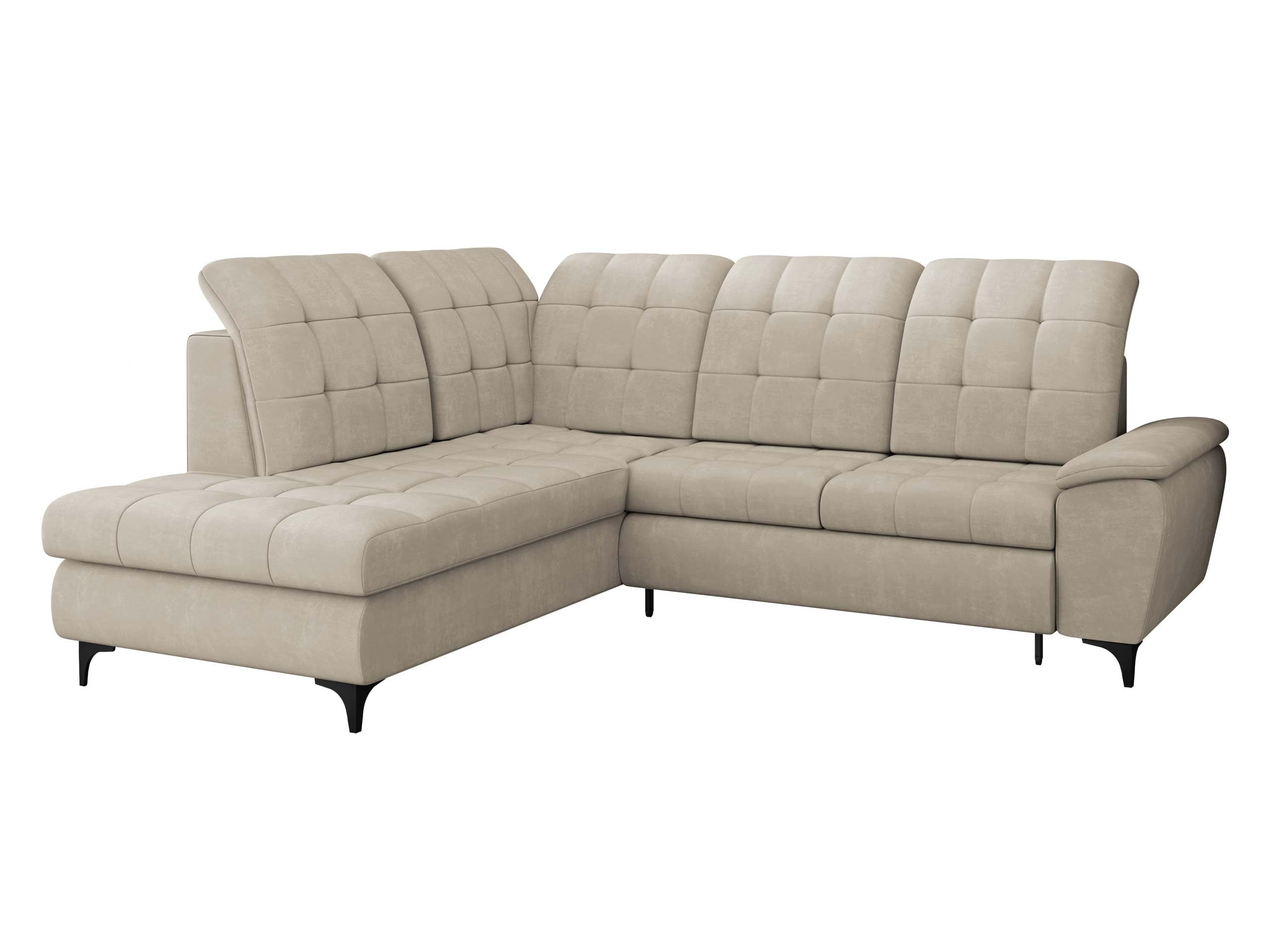 Mirjan24 Ferulk Ecksofa mit Schlaffunktion und Bettkasten – L-Form Schlafsofa 4-Sitzer Wohnzimmer Couch Modern