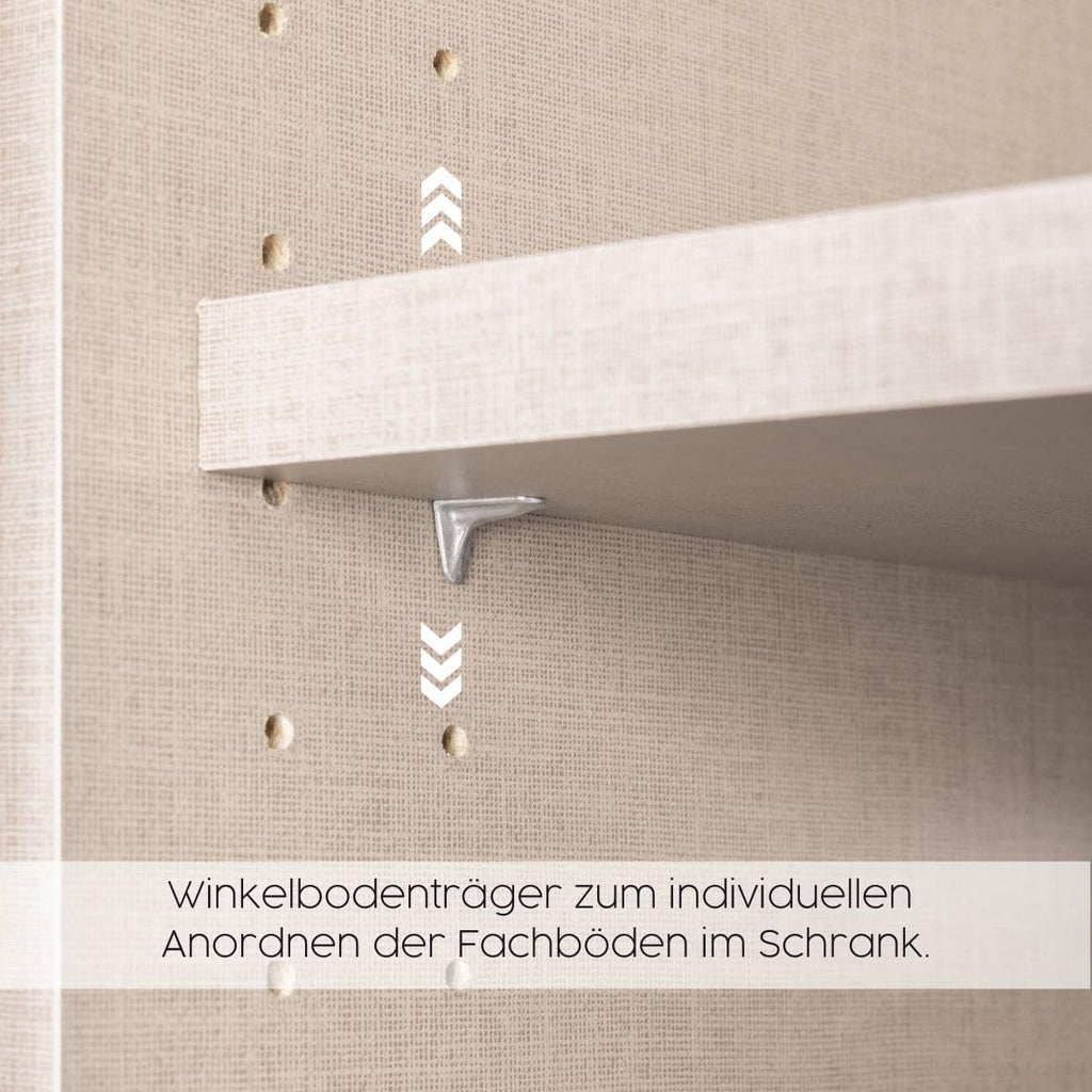 Rauch Möbel Celle Kleiderschrank Weiß Hochglanz, 3-türig mit 6 Schubladen, Drehtürenschrank für Schlafzimmer & Kinderzimmer