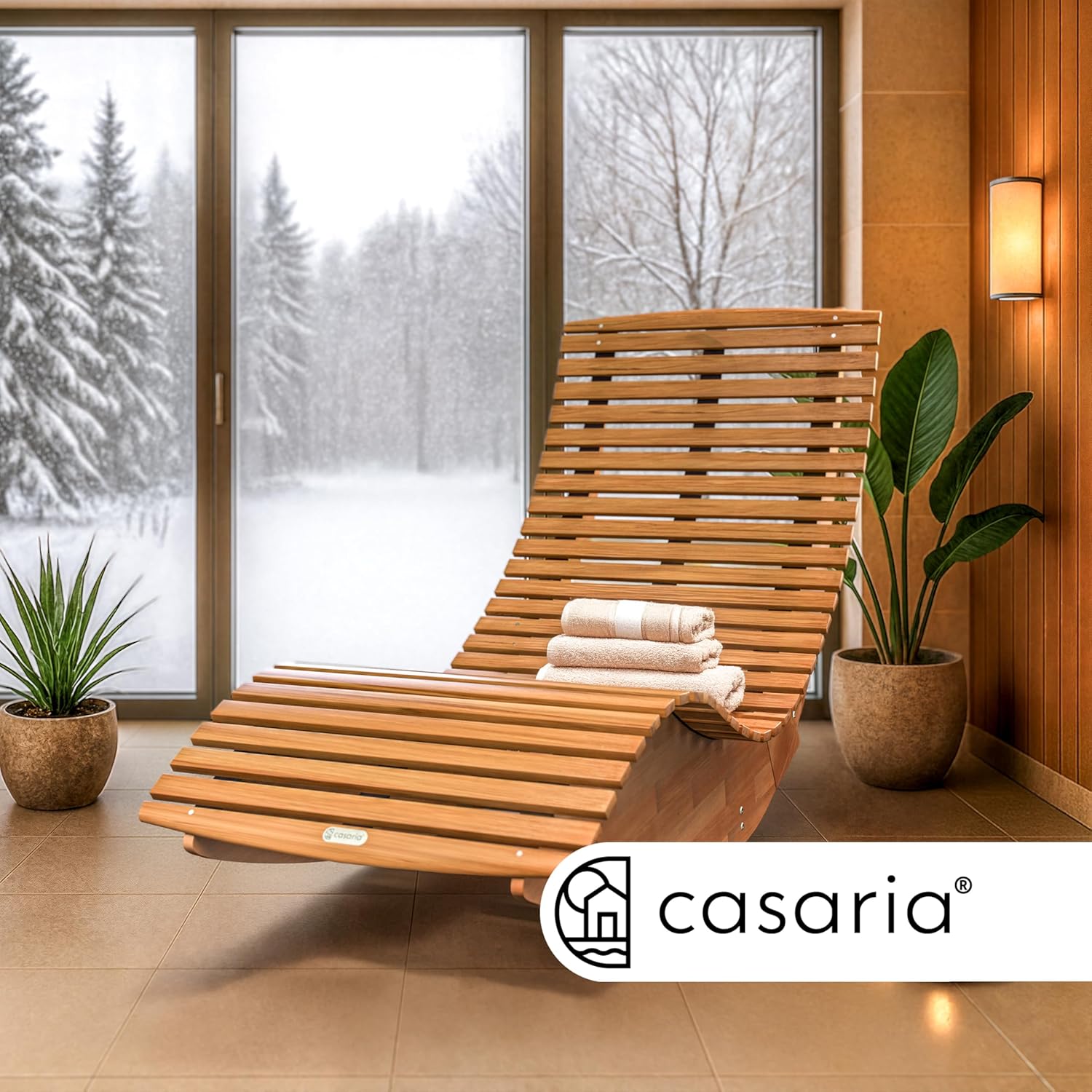 Casaria 2er Sonnenliege Akazienholz Klappbar Wetterfest FSC® Gartenliege Relaxliege bis 160kg Braun 195x60 cm